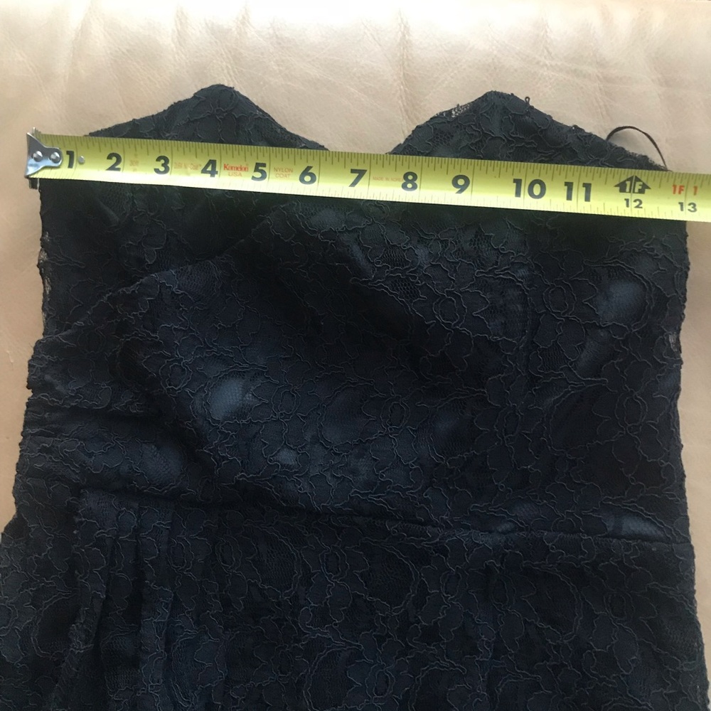 Express black strapless dress, lace overlay, sz 6 - Picture 5 of 8
